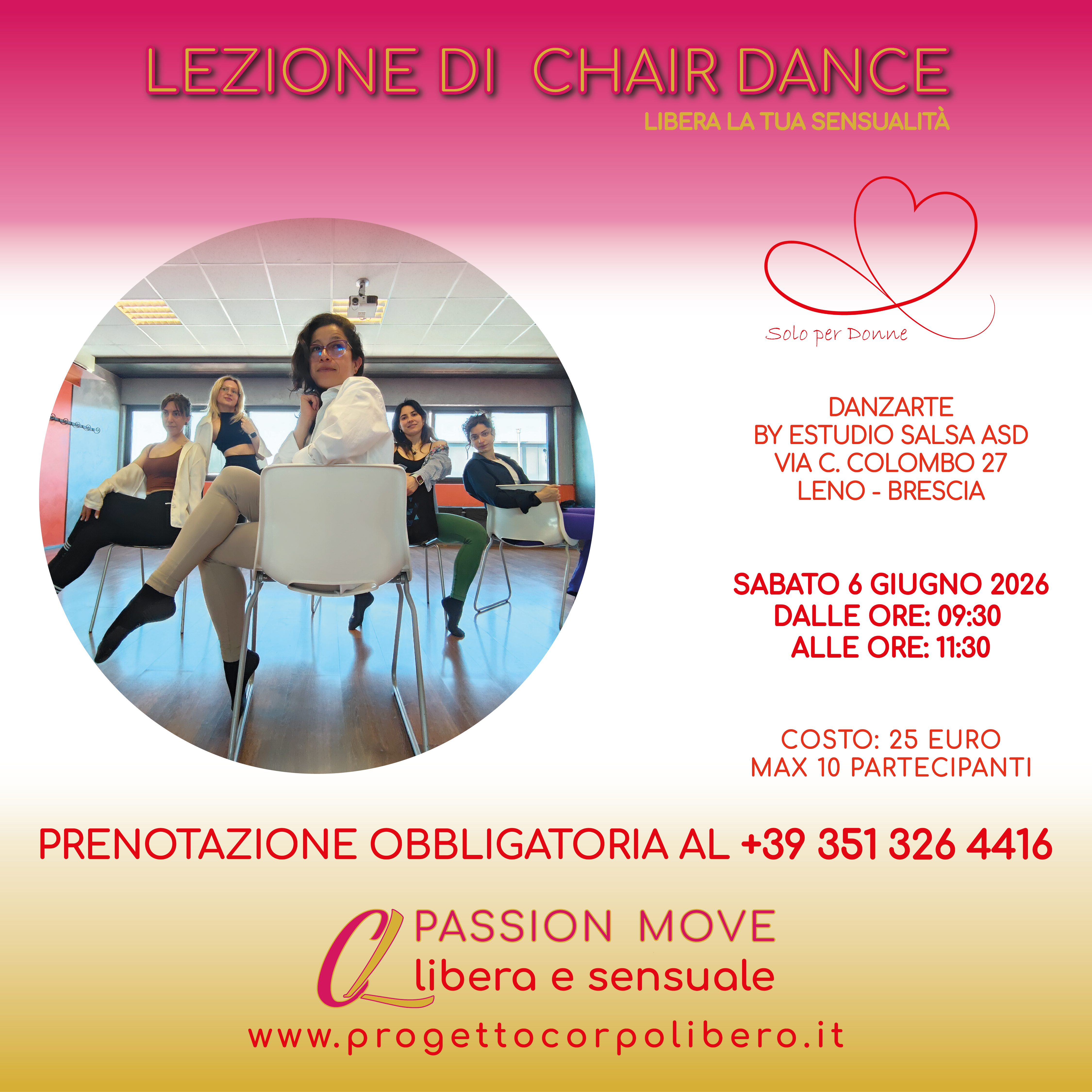 Lezione Chair Dance - 9 Maggio 2026